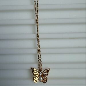 Kate Spade Gold Butterfly Necklace